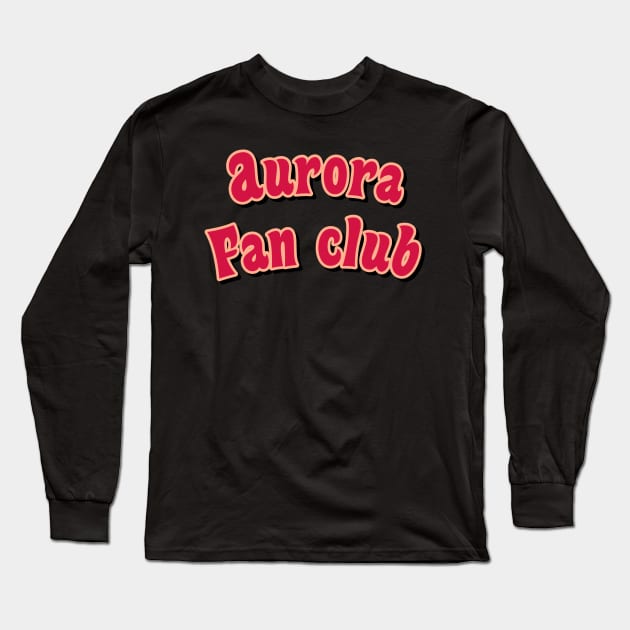 Aurora fan club red Long Sleeve T-Shirt by maoudraw